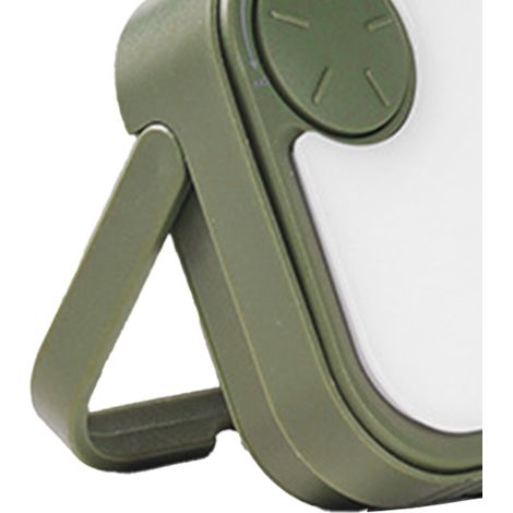 Lampe de camping solaire, haute luminosité, étanche, rechargeable par USB, lampe de tente extérieure, lampe de secours extérieure, vert olive. (1/5)