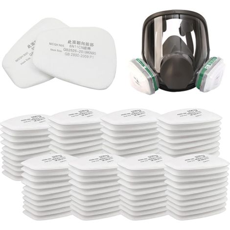 80 Pieces Cotton Mask Filter 5N11CN Organic Vapor Filter Cotton Filter for 6200 6502 6800 7502 (1/5)