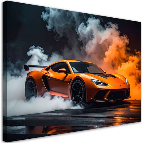 Stampe su Tela, Auto sportiva arancione, 30x20 (1/5)