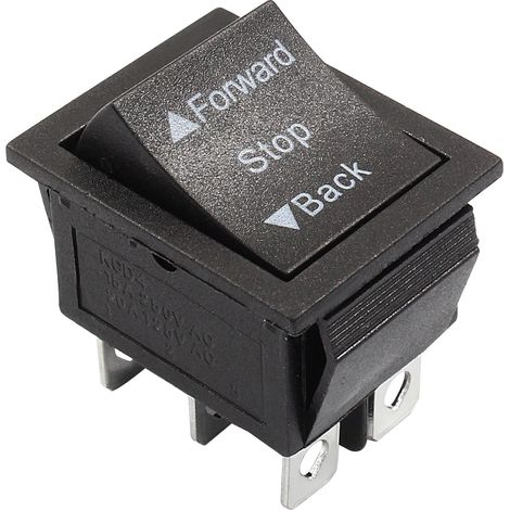 Bonsicoky Confezione da 2 interruttori avanti/indietro 6V 12V - Pulsante di arresto avanti/indietro di ricambio per macchinine