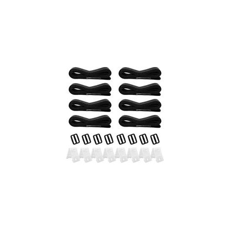 Kit de Fixation pour Bâche Solaire de Piscine, Accessoires Enrouleur de Couverture Solaire Jeu de Roues de Parasol Sangles de Serrage de Couverture de Piscine, pour couvertures de bâches de Piscine (1/5)