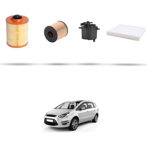 Kit tagliando 4 filtri compatibile con Ford S-Max 2.2 Tdci 129kw dal 2008 (1/5)