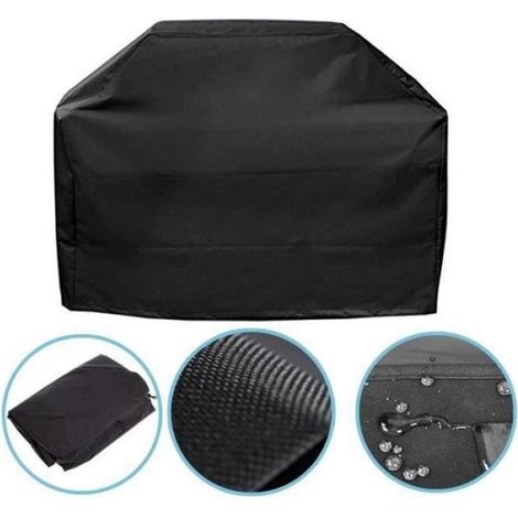 Housse BBQ - BB1 - Imperméable - 190x117x71 cm - Anti Pluie - Noir (1/4)