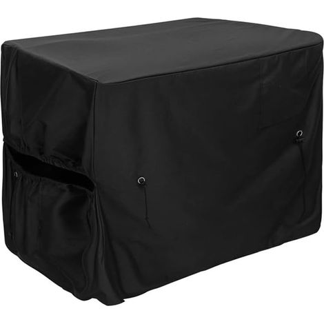 Bâche de Protection pour Réchauffeur de Piscine, Couverture pour Pompe à Chaleur de Piscine pour L'Hiver, avec Trou pour Tuyau et Système de Fermeture à Bande Auto-Agrippante. (1/5)