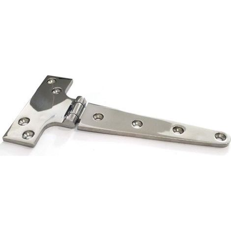 Paire de Charnières Marines en Acier Inoxydable 316 Charnières Lourdes en Forme de T, Qualité Marine, Résistantes à la Corrosion, pour Portes Industrielles et Commerciales (1/4)