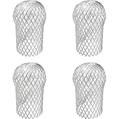 XEPHO 4 pièces Filtre Gouttiere, Crapaudine de Gouttière Galvanisée, Alliage D'aluminium