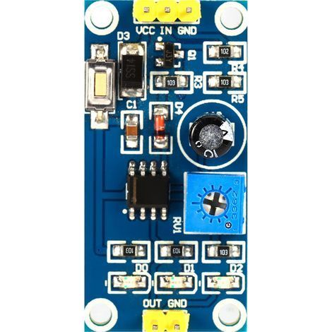 Module de retard NE555 Module d'impulsion, déclencheur externe lumière LED 5-12 V bouton de test intégré temps réglable pour la vie quotidienne (1/5)