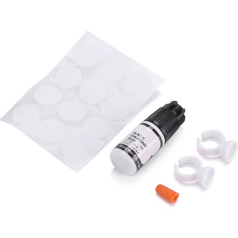 Colle professionnelle noire pour extension de cils à greffer 1, outil de maquillage adhésif pour faux cils. (1/5)