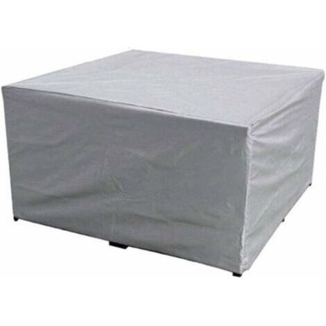 Housse de protection pour meubles de jardin 150x150x75 cm – Imperméable en polyester – Anti-UV – Pour table rectangulaire et chaises (1/5)