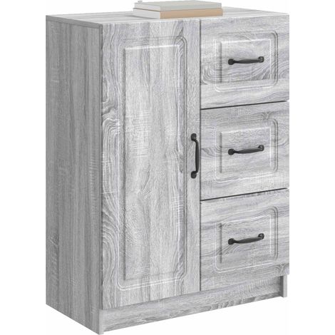 Maison Exclusive - Credenza Grigio Sonoma 66 x 34,5 x 87 cm Legno ingegnerizzato