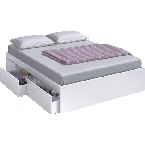 Cama Kendra para colchon de 150x190 con 4 cajones 37 cm(alto)156 cm(ancho)196 cm(largo) (1/4)