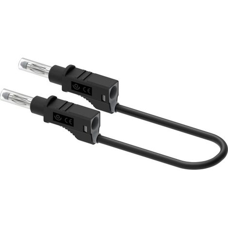 Electro PJP 2210/600V-CD1-50N Cavo di misura Spina a banana 4 mm 50 cm Nero 1 pz. (1/3)