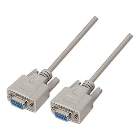 Cable Serie NULL Modem Aisens A112-0067/ DB9 Hembra - DB9 Hembra/ 1.8m/ Beige (1/2)