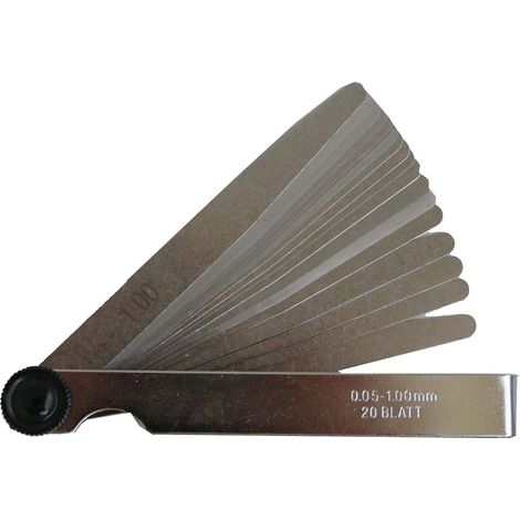 SW-Stahl 09103SB Fühlerblattlehre 20 Blatt von 0,05-1,00 mm