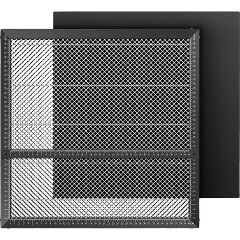 Tablero de grabado, diseño de panal, construcción de aluminio resistente, 300x300 mm (1/5)