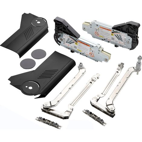 Blum Aventos HL Hochliftklappe 20L2500 mit Abdeckkappen anthrazit, max. Frontgewicht 2,75 – 6,75kg