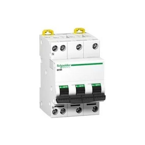 Schneider A9N21418 Interruttore magnetotermico 3P+N 25A curva d Prodis dt40n