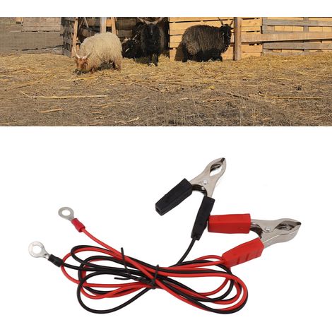 Connexions électriques pour clôture électrique - Pack de 2 clips crocodile en cuivre pour connexion de fils de clôture électrique (1/5)