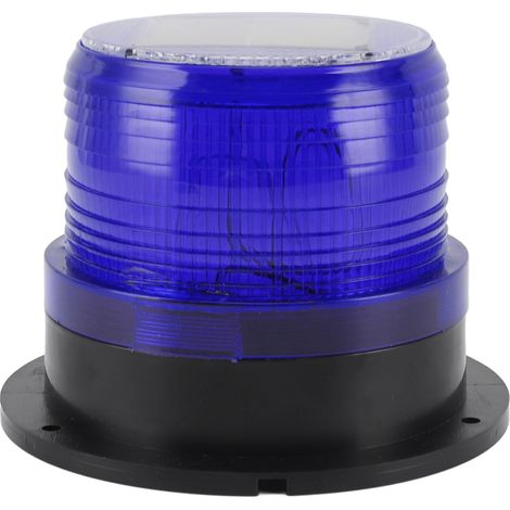 Ortviai Balise Solaire de Sécurité avec Capteur Crépusculaire, 8 LED Bleues, Batterie 1200 mAh pour Chantiers et Signalisation Routière (1/5)