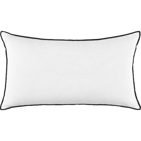 Housse de coussin en Lin lavé légèrement froissé CARLINA (1/4)