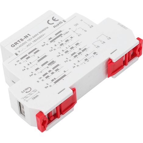 Relais temporisé multifonction 0,1s à 10 jours réglage précis minuterie temporisation avec voyant AC DC 12-240V (1/5)