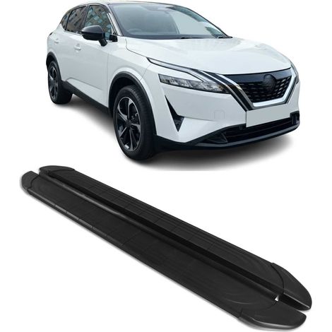 Marchepieds latéraux pédale pour Nissan Qashqai 2021-2026 2Pcs Aluminium Noir (1/5)