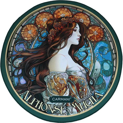 Tovaglietta rotonda Alfons Mucha Carmani, tovaglietta decorativa
