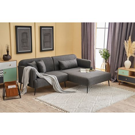 Rechtes Ecksofa Revos Anthrazit