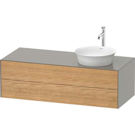 Duravit White Tulip, meuble sous-lavabo suspendu, largeur 1300 x (1/2)