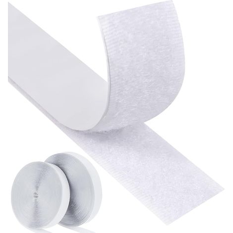 (Blanc) Ruban auto adhésif double face super résistant 8 m x 20 mm x 2,5 m, pour l'installation de cadres photo (1/5)
