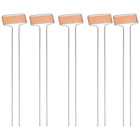 PA Pflanzenetiketten, Set mit 10 Stück 6,5 x 25,5 cm, Metall-Kupfer-Etiketten, Pflanzenetiketten, Gartenblumenbedarf, Setzlingszubehör, Klassifizierungs-Bodenetiketten (1/4)