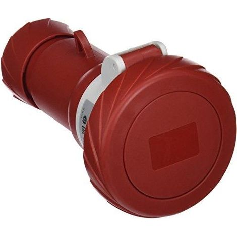 Schraubanschlusssteckdose 32A 3P 380V IP67 - wasser- und staubdicht, ideal für den Außenbereich.