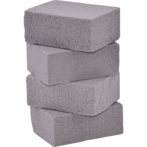 Filiyano-Lot de 4 blocs de pierre ponce écologiques et réutilisables pour nettoyer votre grille de barbecue. (1/5)