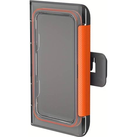 Support de téléphone de douche, fixation murale étanche pour salle de bain, écran tactile rotatif antibuée (1/5)