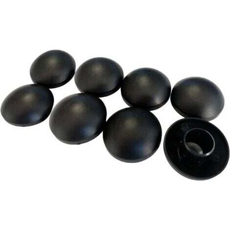 Lot de 8 Capuchons de poteaux Noir 25mm pour Trampoline (1/4)