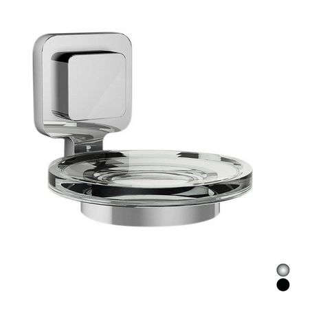 PORTA SAPONE SERIE KARA- Cromo cm 11 x h.9,2 x 13,8- KOEMO- pezzi 1