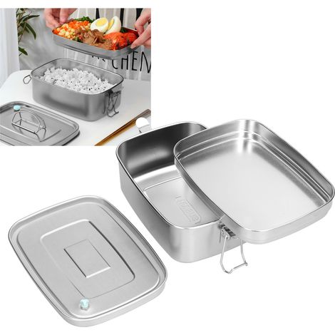 Boîte-repas isotherme 1.5L en acier inoxydable 304, imperméable et portable, idéale pour bureau ou maison (1/5)