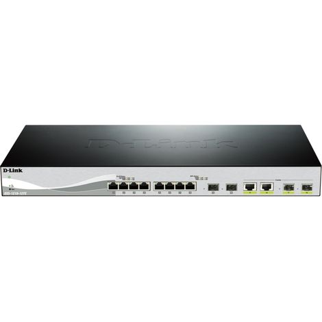 SWITCH D-LINK 10 PTOS GIGABIT 2 PTOS SFP NEGRO DXS-1210-12TC
