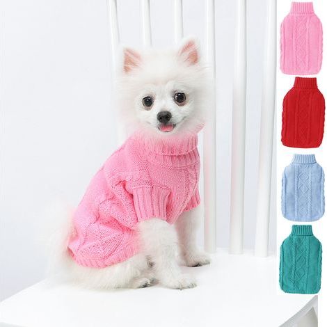 Katze Warme Herbst/Winter Stricken Pullover Haustier Hund Jumper Warme Jumper Welpen Mantel Kostüm