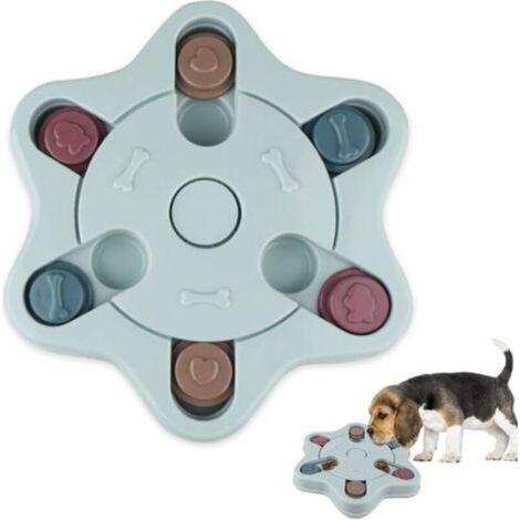 Distributeur de friandises interactif pour chien - Distributeur de friandises pour chiot - Distribution lente - Pour améliorer le QI et le cerveau (1/5)