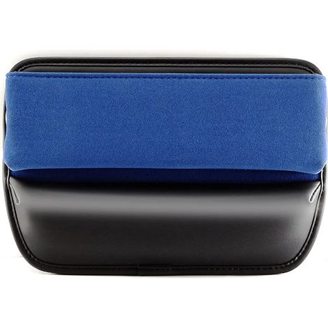 Poche de rangement latérale en daim bleu pour siège auto, compartiment de rangement pour espace entre les sièges, boîte de rangement pour l'intérieur de la voiture (1/5)