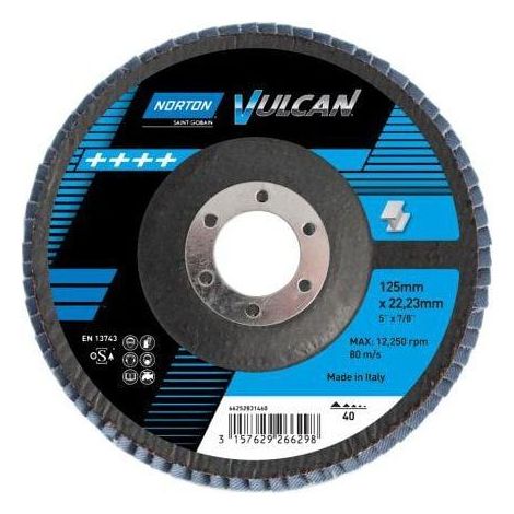 Disco Vulcan Norton Clipper 115 mm granulometria 40 (1/2)