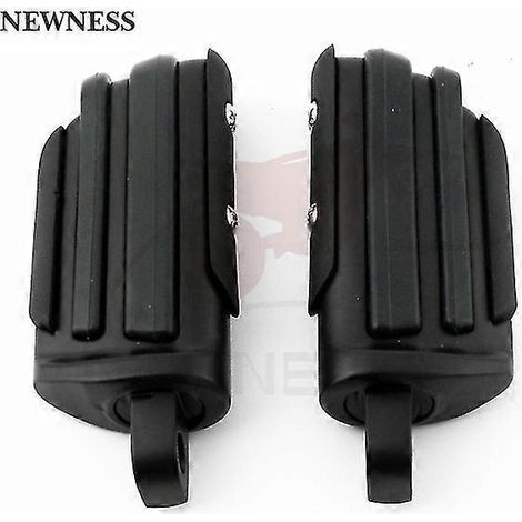 Motorrad-Fußrasten, Highway-Fußrasten, Metall-Fußrasten, Pedal-Fußstützen für Harley Iron XL 883 1200 Touring Custom Dyna Softail 10 mm – Typ 8, Schwarz (1/5)