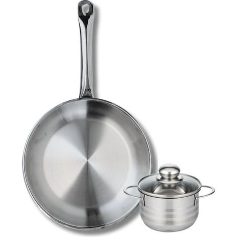 Ensemble de 1 Poêle de cuisson 28 cm et 1 faitout 12 cm Elo Profi Brillant (1/5)