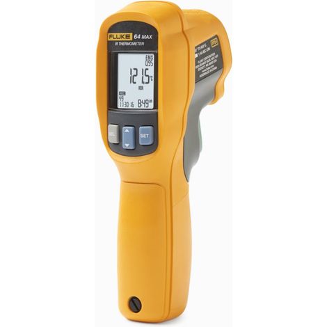 Fluke 64 MAX termómetro infrarrojo negro y amarillo