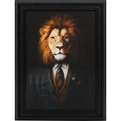 Toile imprimée Richa 30x40cm noir - Atmosphera créateur d'intérieur (1/5)
