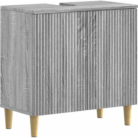 Bathroom Sink Cabinet ARNHEM Grey Sonoma 59.5 x 31.5x 59 cm vidaXL (1/5)