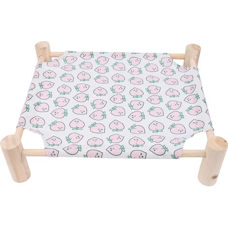 Chat chien lit hamac anti-dérapant confortable en bois surélevé chaise longue pêche (1/5)