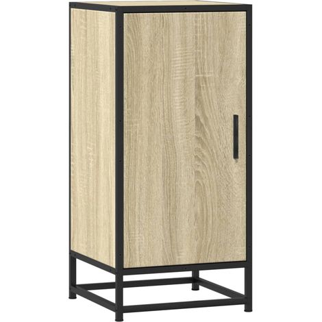 Sideboard Sonoma Oak 35.5x35x76 cm Engineered Wood and Metal vidaXL