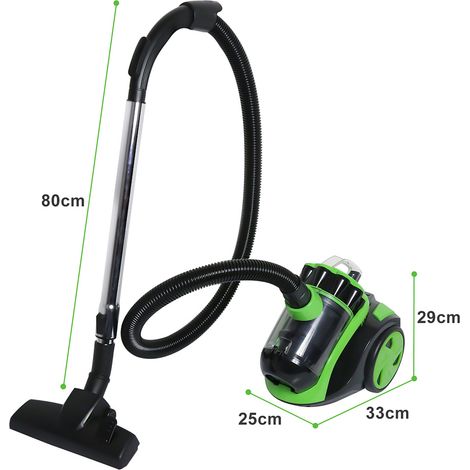 Wolketon Staubsauger Beutellos 900 Watt Bodenstaubsauger Leise für Hart- und Teppichböden äußerst effizienter HEPA-Filter Niedriger Stromverbrauch 3.0L (1/4)
